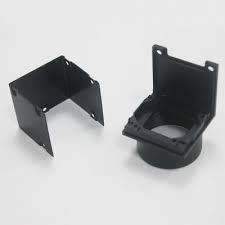 Black anodized aluminum custom components