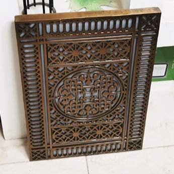 Dark Florentine patina architectural relief panel
