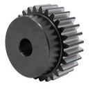 Precision machine gears finished with dark black oxide coating