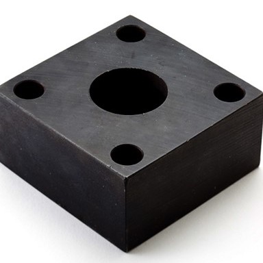 Black oxide coated copper architectural hardware