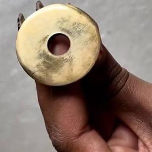 Restored pure brass antique hardware component