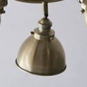 Bright polished bronze plated hotel lighting fixture
