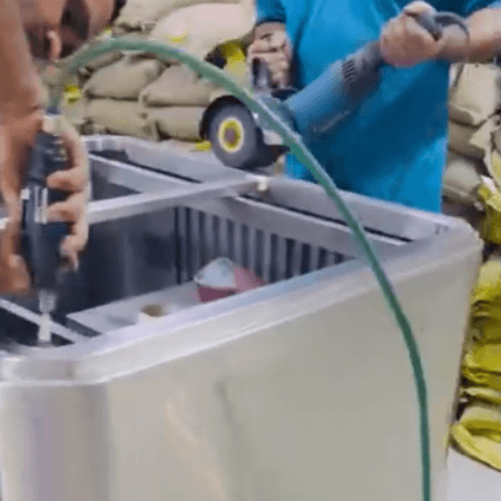 Offsite mechanical buffing and polishing service for commercial bakery equipment