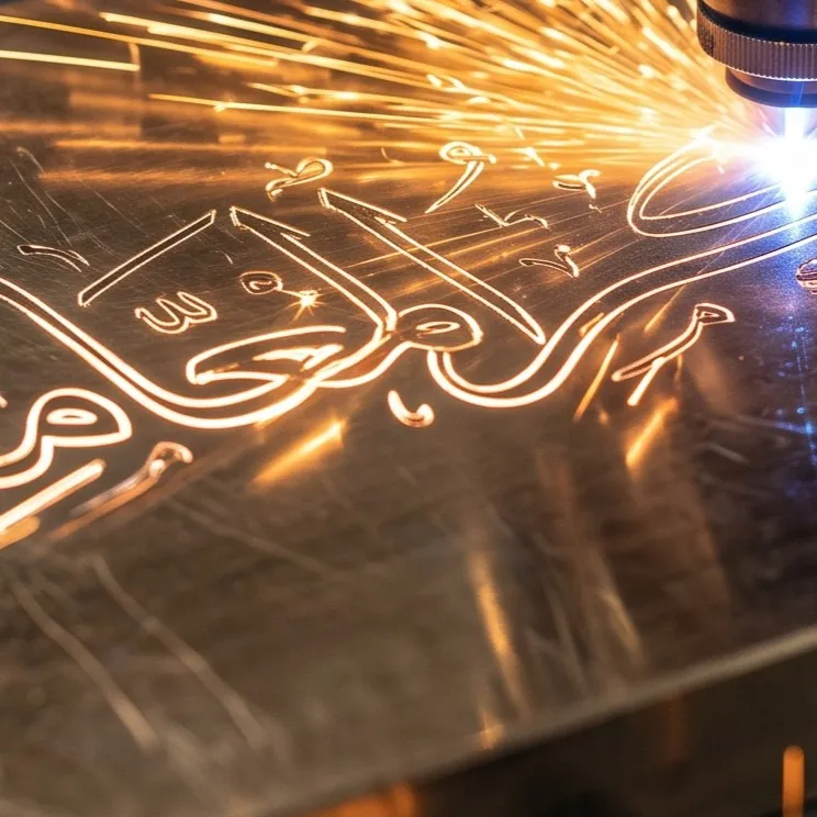 High speed laser engraving machine for metal and wood processing
