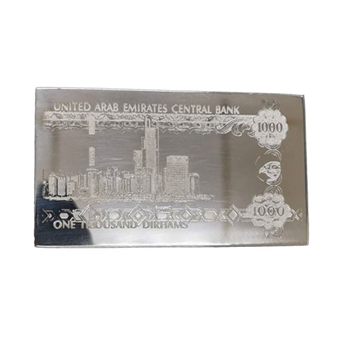 Chemical etched stainless steel plate for industrial applications