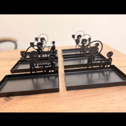 Custom fabricated matt black bill tray
