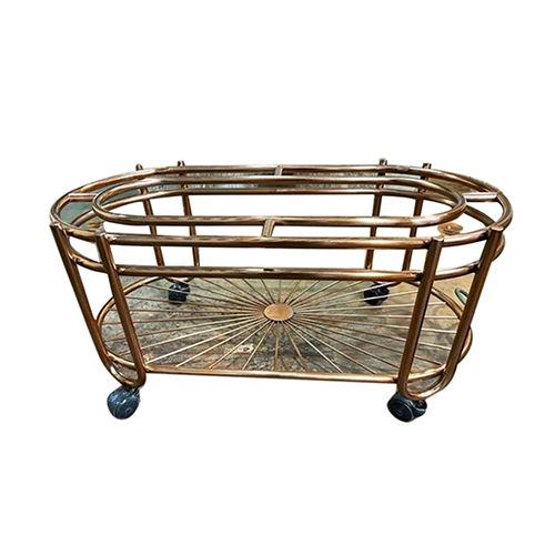 Gold plated serving table for VIP room service