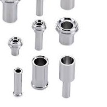 Clean passivated stainless steel industrial valves and pipes