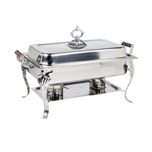 Silver plated food casseroles for hotel dining
