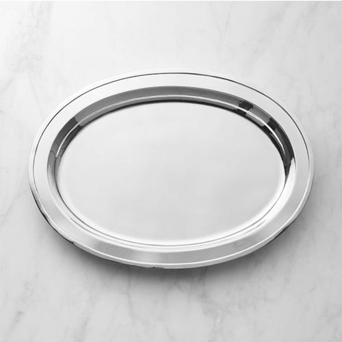 Silver plated decorative serving plate