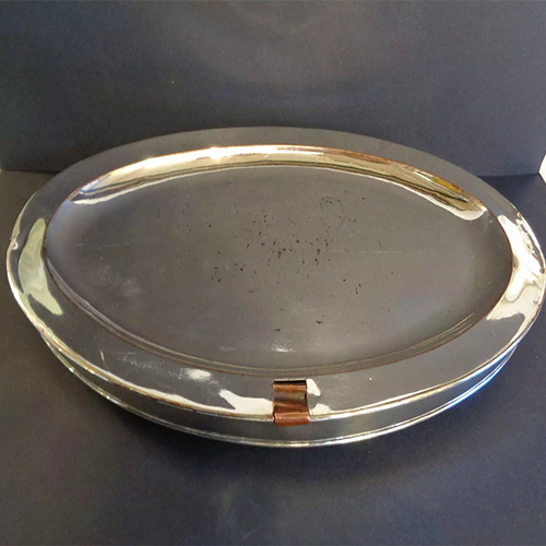 Silver plated metal covers and tops