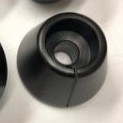 Black zinc plated dark metal fixtures